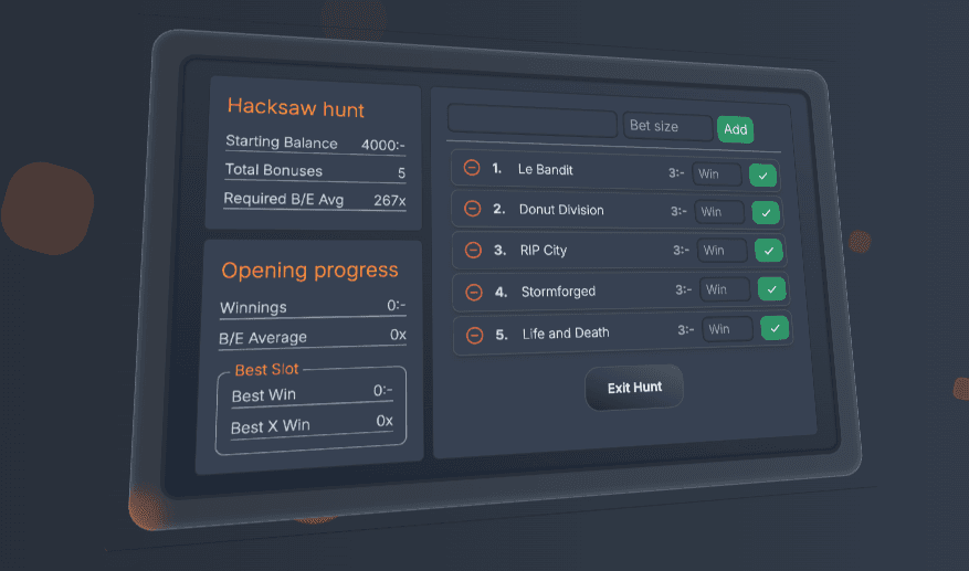CasinoBay Free Bonus Hunter App with Streamer Overlay possibilities and support